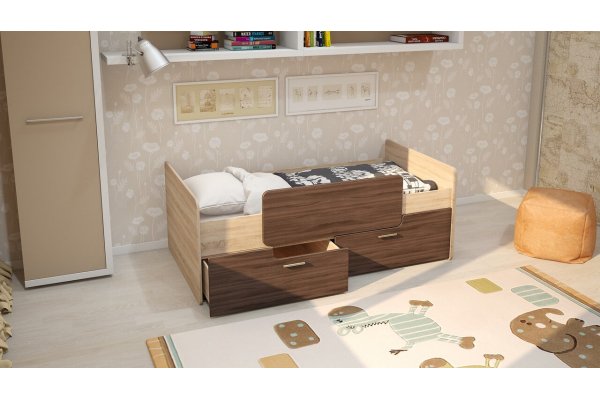 Кровать "Умка" 0,8*1,6 м с основанием ЛДСП (К-001) SL